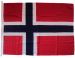85x62cm Norsk Flagg
